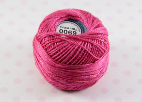 Пряжа Ирис 100% хлопок 10г 82м №0069 фуксия