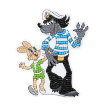 Кристальная ( алмазная) мозаика  " ФРЕЯ" CMF- ALVM- 102 магнит " Ну, погоди!" 10. 5 х 12. 5 см