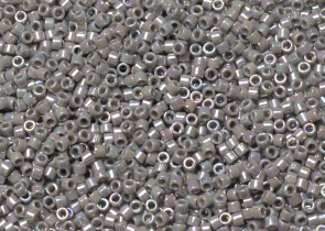 Бисер Япония MIYUKI Delica цилиндрический 11/0 5 г DB0168 серый непрозрачный радужный