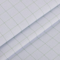 Канва K04R " Gamma" Aida №14 цв. 92% хлопок, 8% терилен 30 х 40 см ± 2 см бл. бледно- голубой в клетку