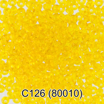 Бисер Чехия " GAMMA" круглый 3 10/ 0 2. 3 мм 5 г 1- й сорт C126 желтый ( 80010 ) 