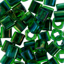 Бисер Япония "TOHO" CUBE 4 мм 5 г №0249 зеленый