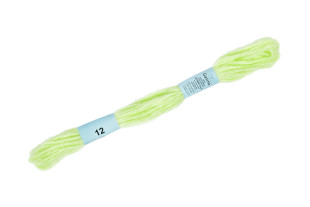 Нитки для вышивания " Gamma" декоративные " МУЛИНЕ Cloud" 100% полиэстер 6 м №12 св. зеленый